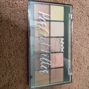 NYX perfect filter eyeshadow palette in goldenhour